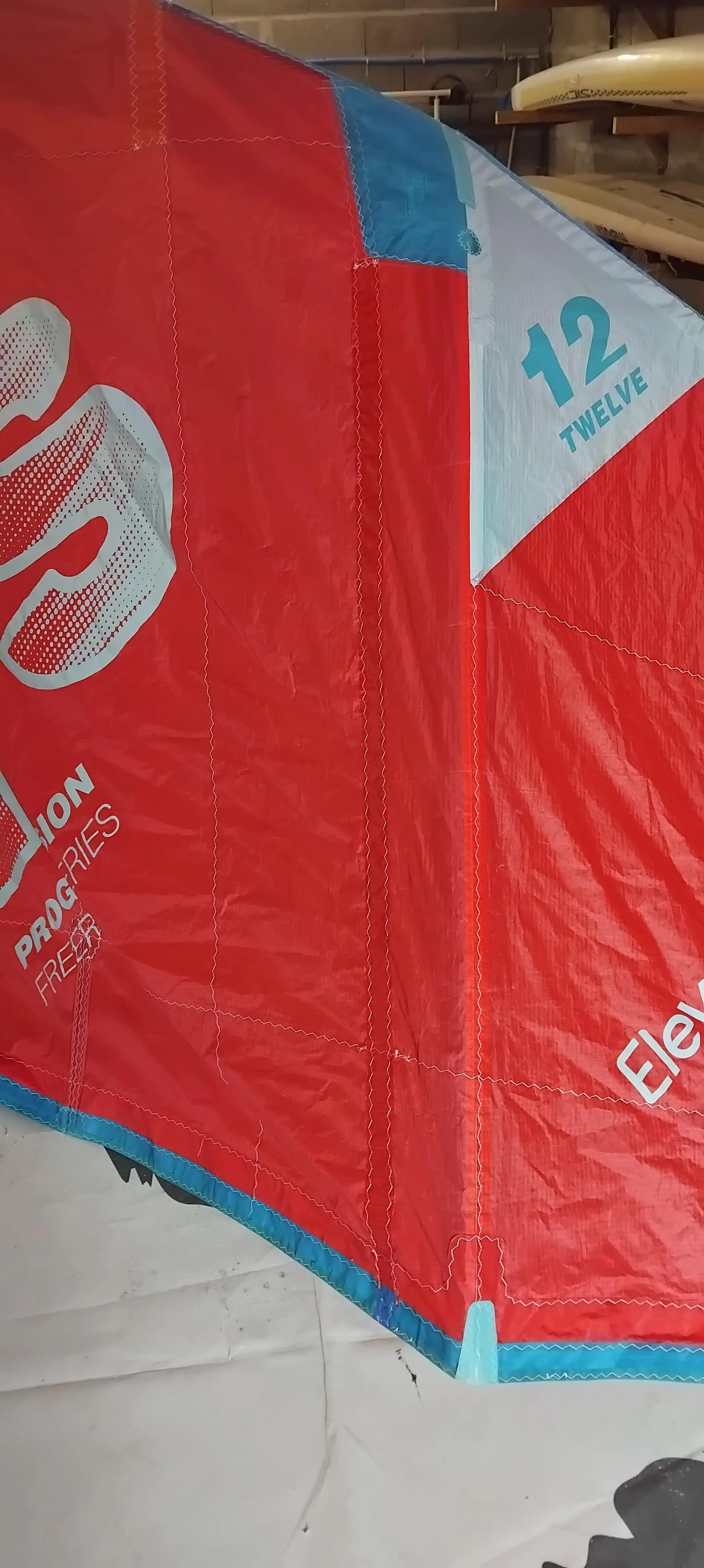 Réparation déchirure spi - Après