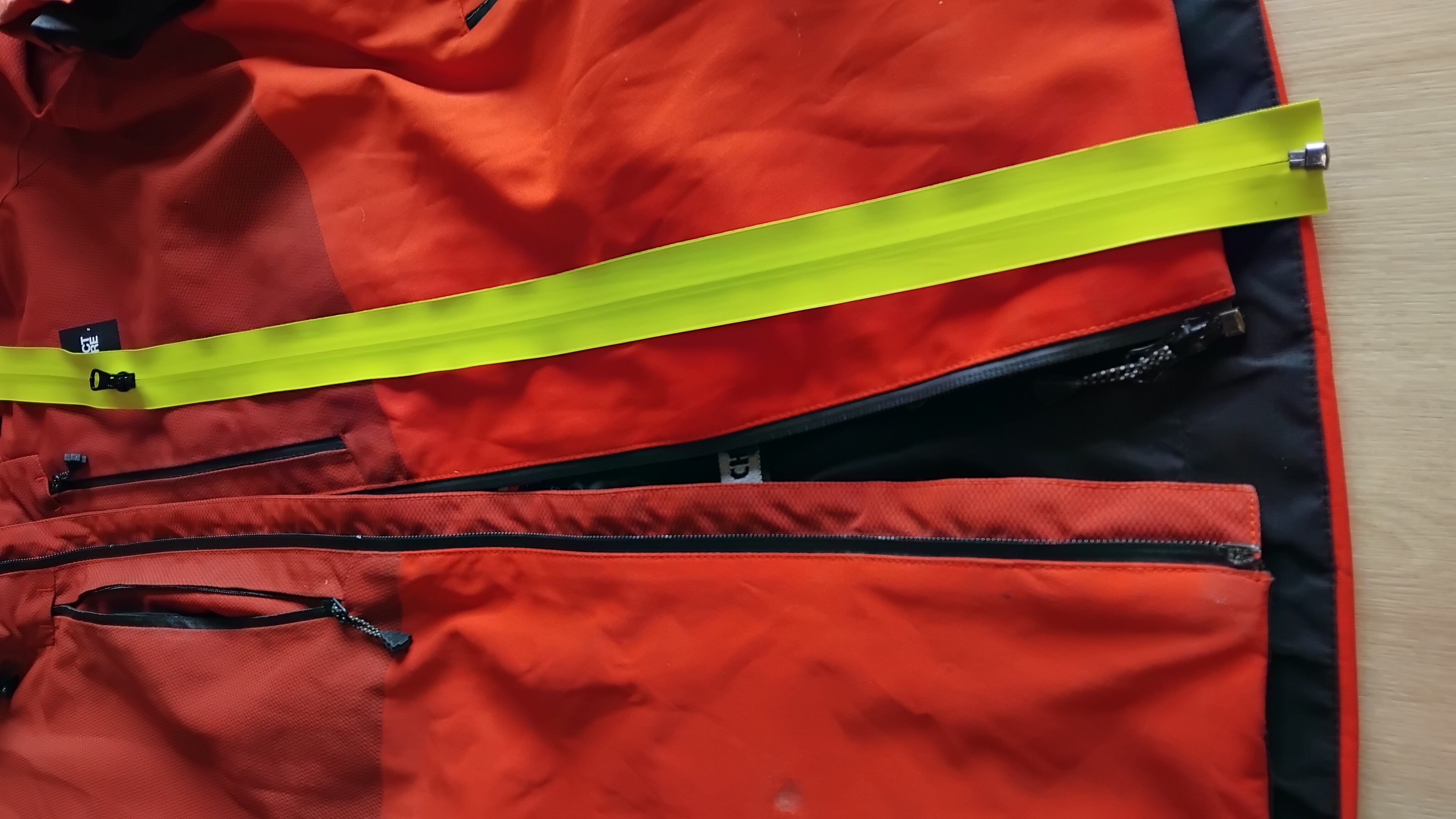 Réparation zip étanche veste de mer - Avant