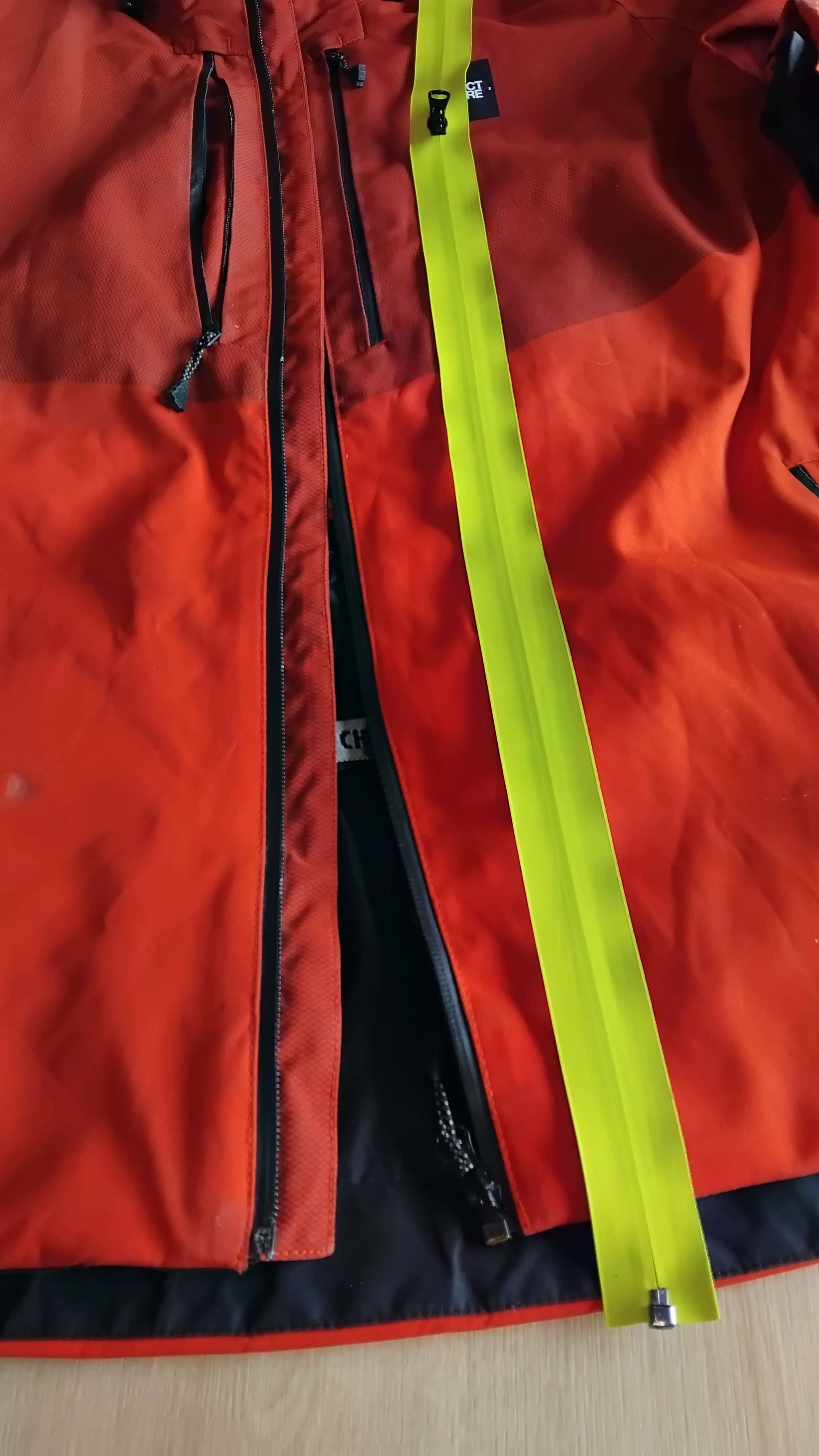 Réparation zip étanche veste de mer - Avant