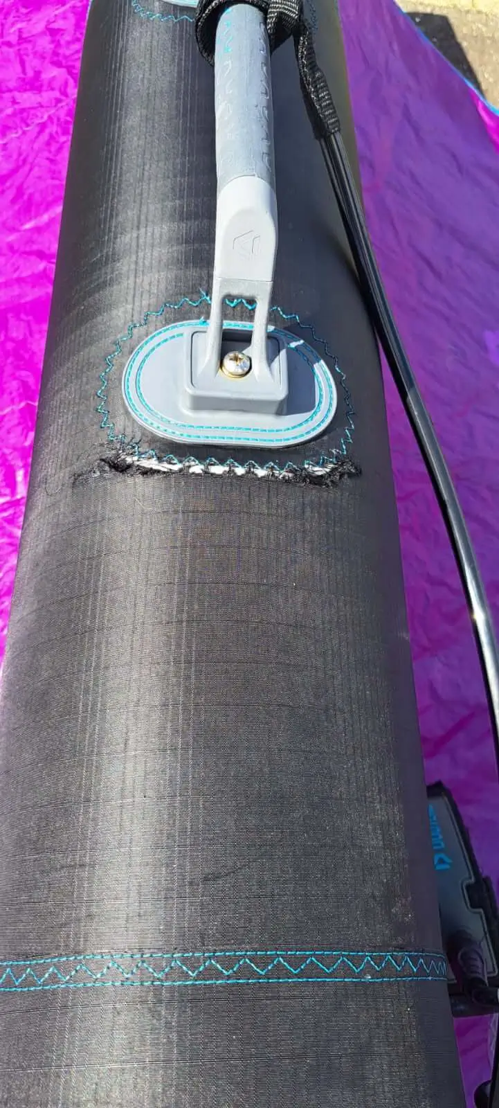 Réparation poignées couture - Après