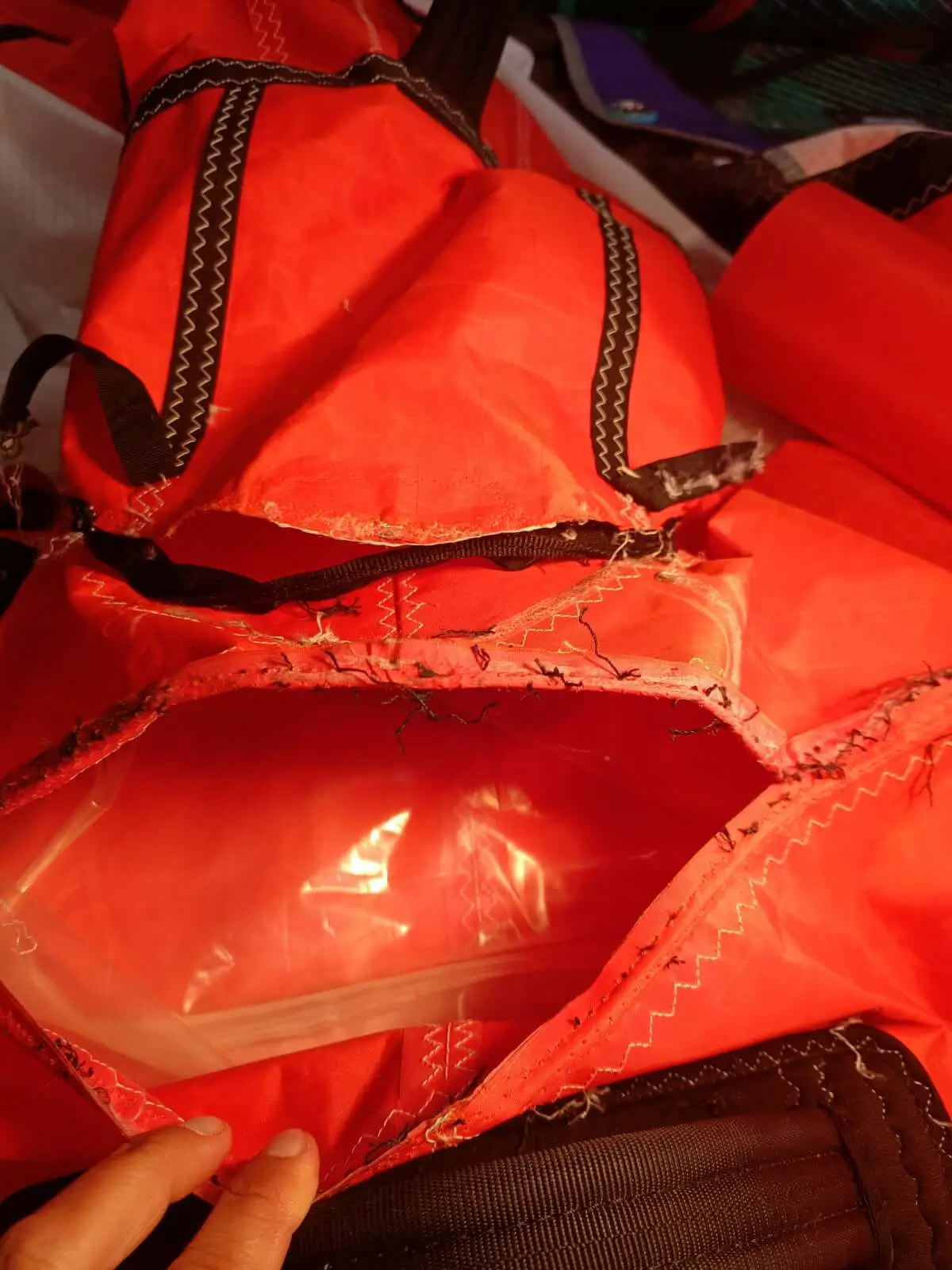 Réparation latte centrale et bord d'attaque - Avant